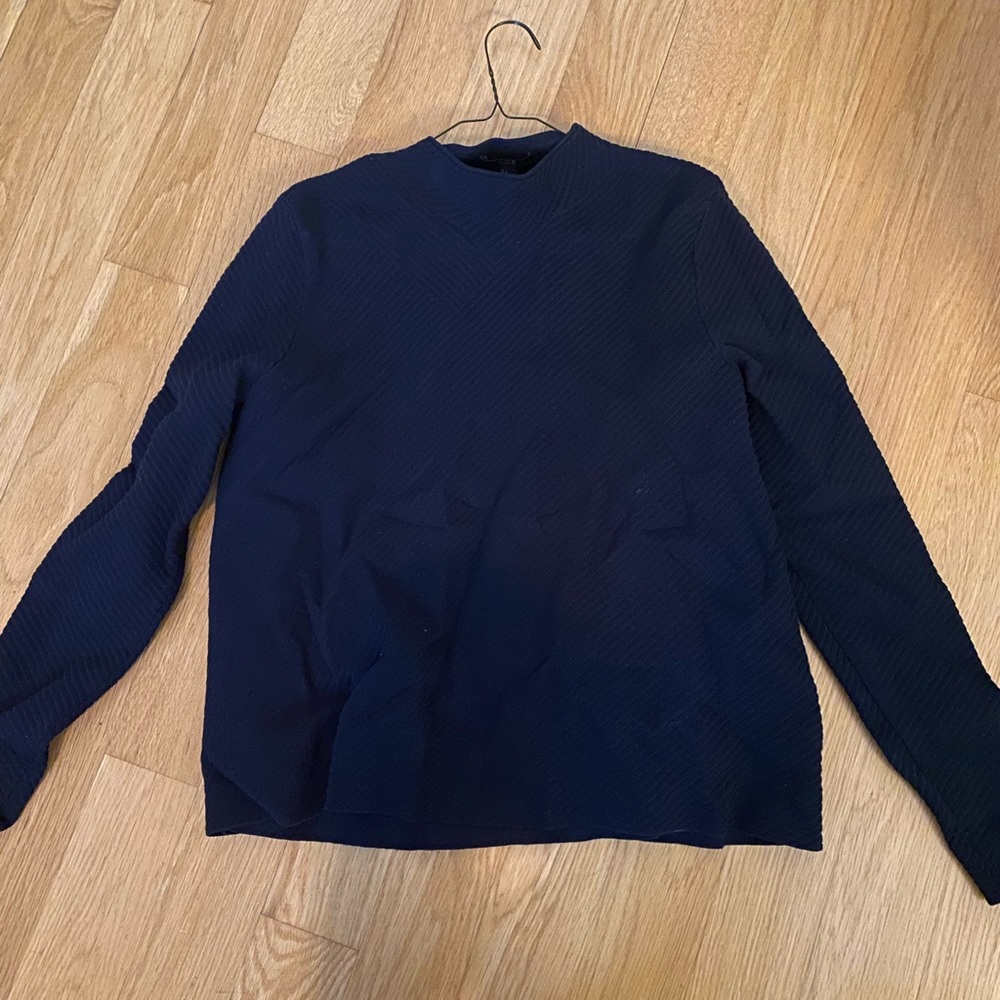 COS navy blue ribbed sweater - size Small